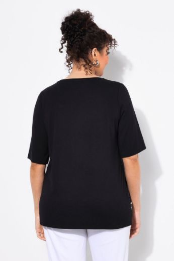 Plus size veliki brojevi Majica kratkih rukava okruglog ovratnika za punije