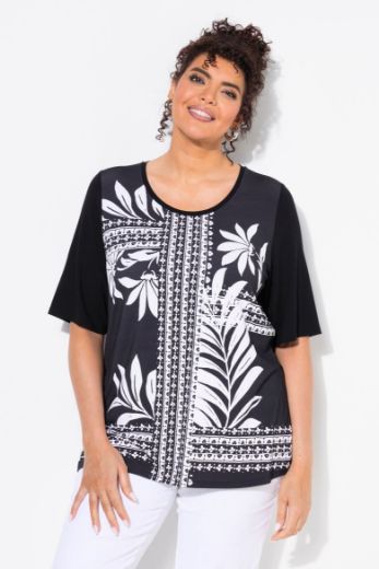 Plus size veliki brojevi Majica kratkih rukava okruglog ovratnika za punije