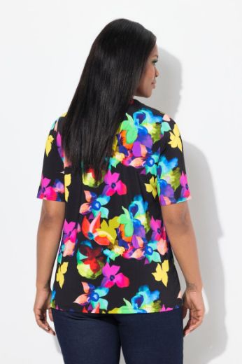 Plus size veliki brojevi Majica kratkih rukava okruglog ovratnika za punije