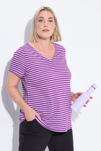 Plus size veliki brojevi Majica kratkih rukava V ovratnika za punije