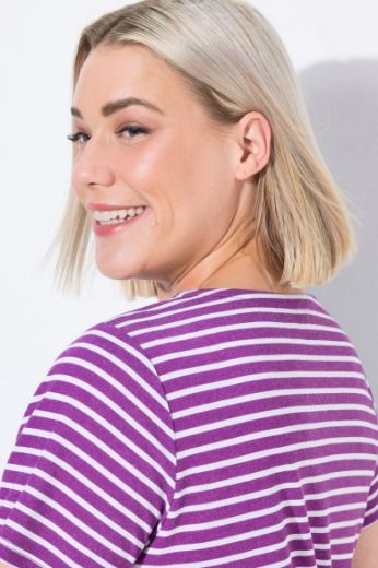 Plus size veliki brojevi Majica kratkih rukava V ovratnika za punije