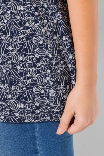 Plus size veliki brojevi Majica kratkih rukava V ovratnika za punije