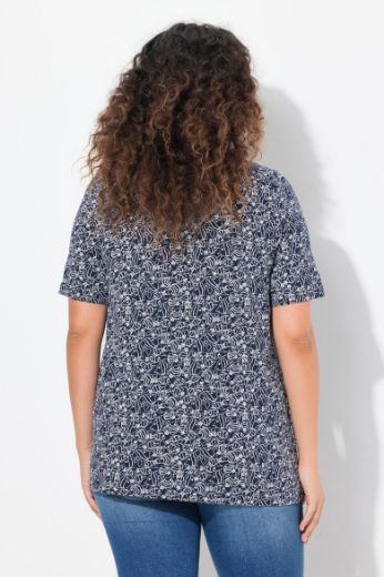 Plus size veliki brojevi Majica kratkih rukava V ovratnika za punije
