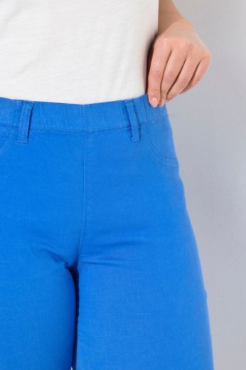 Plus size veliki brojevi Traperice skraćenih širokih nogavica za punije