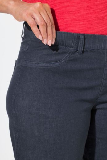 Plus size veliki brojevi Traperice skraćenih širokih nogavica za punije
