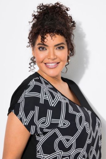 Plus size veliki brojevi Haljina midi kratkih rukava V ovratnika za punije