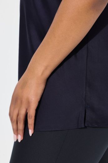 Plus size veliki brojevi Bluza kratkih rukava okruglog ovratnika za punije