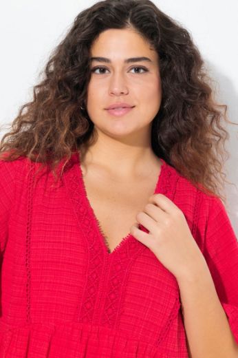 Plus size veliki brojevi Haljina midi A kroja za punije