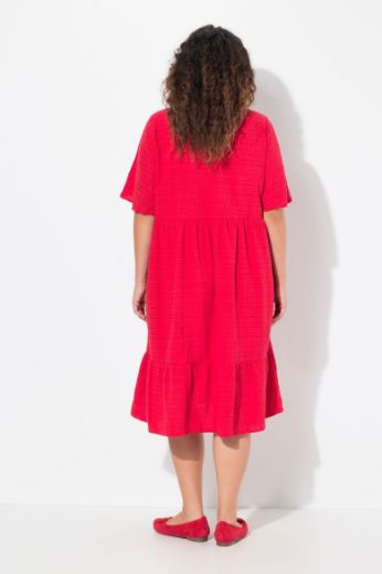 Plus size veliki brojevi Haljina midi A kroja za punije