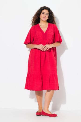 Plus size veliki brojevi Haljina midi A kroja za punije