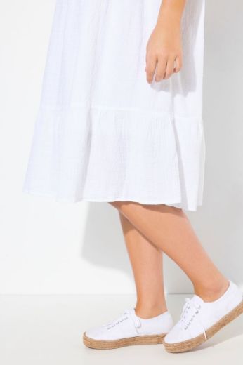 Plus size veliki brojevi Haljina midi A kroja za punije