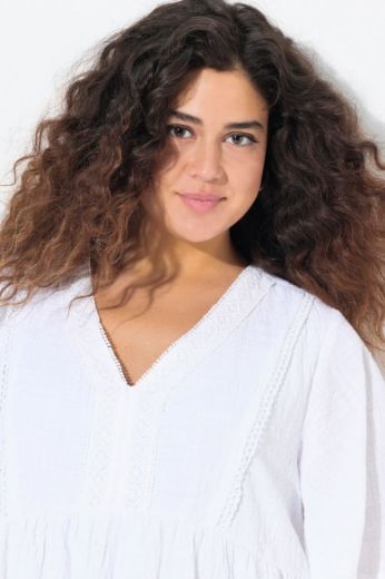 Plus size veliki brojevi Haljina midi A kroja za punije