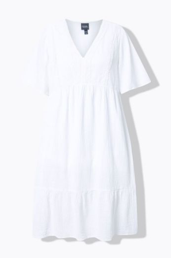 Plus size veliki brojevi Haljina midi A kroja za punije