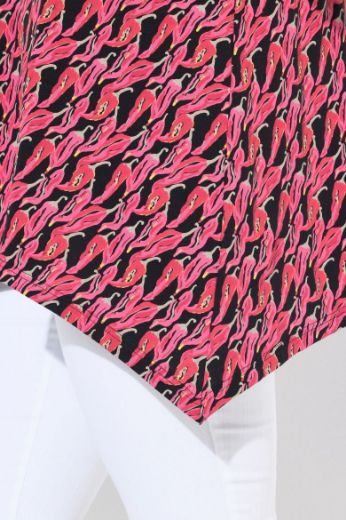 Plus size veliki brojevi Majica kratkih rukava V ovratnika za punije