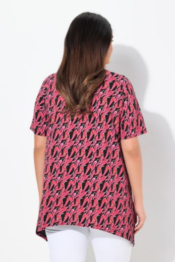 Plus size veliki brojevi Majica kratkih rukava V ovratnika za punije