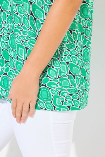 Plus size veliki brojevi Majica kratkih rukava V ovratnika za punije