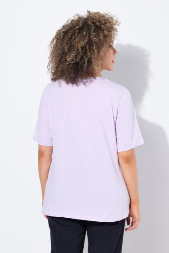 Plus size veliki brojevi Majica kratkih rukava V ovratnika za punije