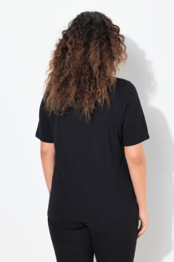 Plus size veliki brojevi Majica kratkih rukava V ovratnika za punije