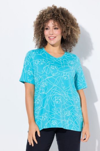 Plus size veliki brojevi Majica kratkih rukava V ovratnika za punije