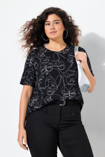 Plus size veliki brojevi Majica kratkih rukava V ovratnika za punije