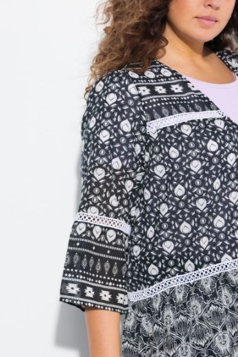 Plus size veliki brojevi Bluza 3/4 rukava dužeg kroja za punije