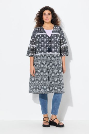 Plus size veliki brojevi Bluza 3/4 rukava dužeg kroja za punije