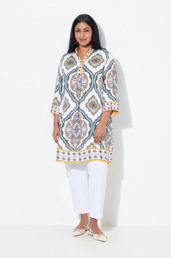 Plus size veliki brojevi Tunika 3/4 rukava A kroja za punije