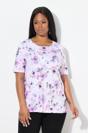 Plus size veliki brojevi Majica kratkih rukava okruglog ovratnika za punije