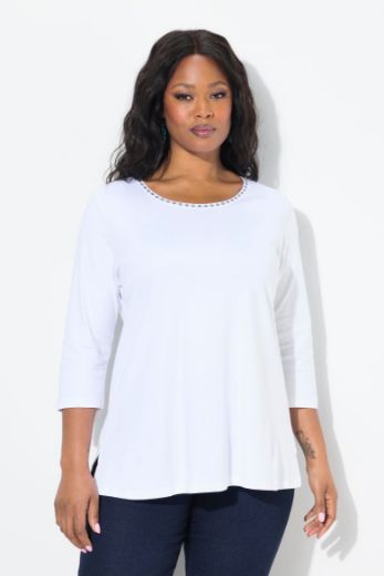 Plus size veliki brojevi Majica 3/4 rukava A kroja za punije