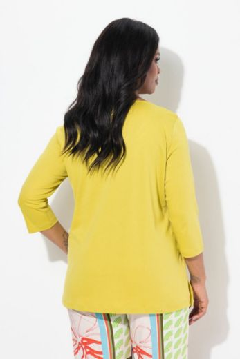 Plus size veliki brojevi Majica 3/4 rukava A kroja za punije