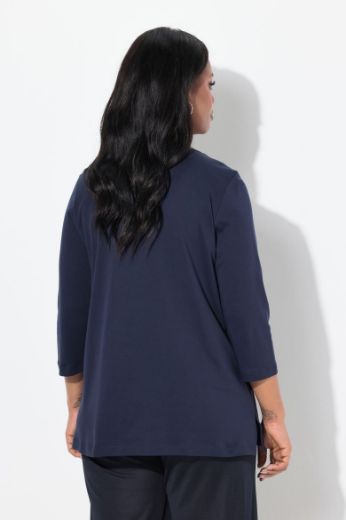 Plus size veliki brojevi Majica 3/4 rukava A kroja za punije