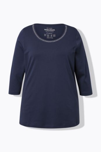 Plus size veliki brojevi Majica 3/4 rukava A kroja za punije