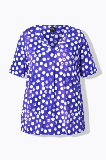 Plus size veliki brojevi Majica kratkih rukava V ovratnika za punije
