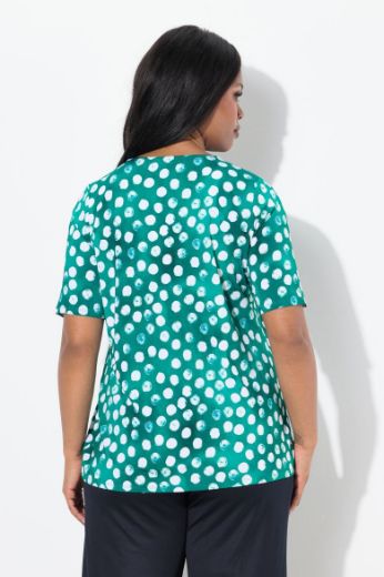 Plus size veliki brojevi Majica kratkih rukava V ovratnika za punije