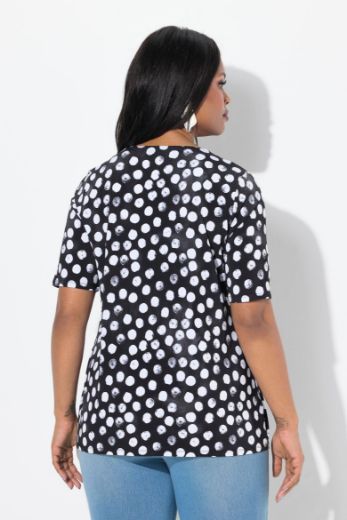 Plus size veliki brojevi Majica kratkih rukava V ovratnika za punije