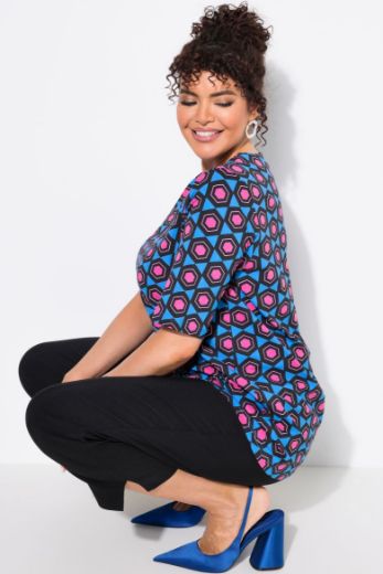 Plus size veliki brojevi Majica kratkih rukava A kroja za punije