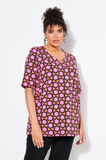 Plus size veliki brojevi Majica kratkih rukava A kroja za punije