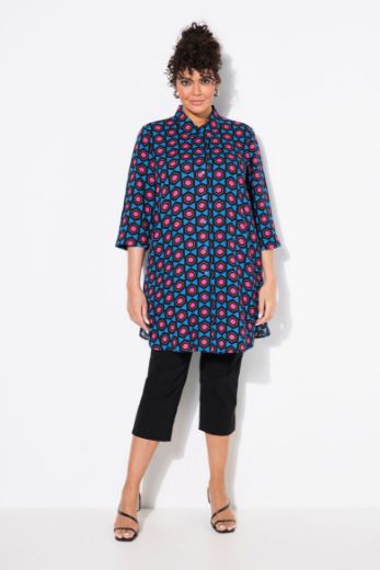 Plus size veliki brojevi Bluza 3/4 rukava dužeg A kroja za punije