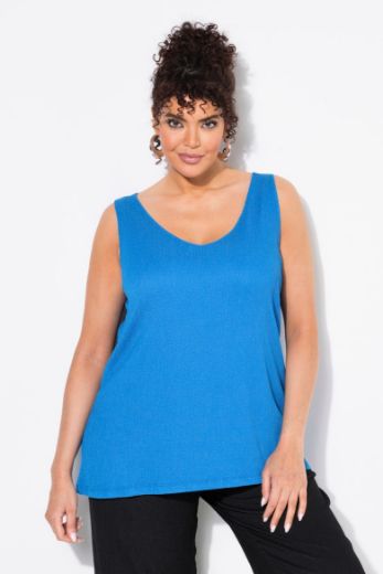 Plus size veliki brojevi Top bez rukava V ovratnika za punije