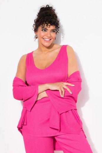 Plus size veliki brojevi Top bez rukava V ovratnika za punije