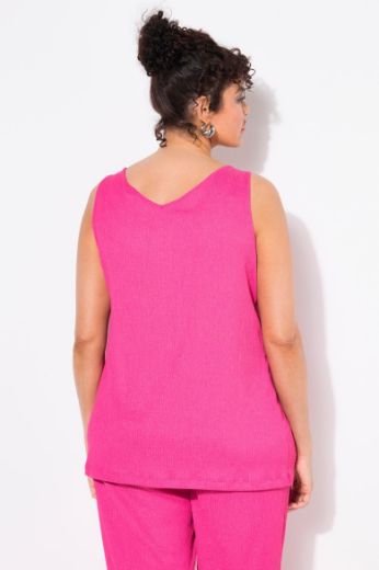 Plus size veliki brojevi Top bez rukava V ovratnika za punije