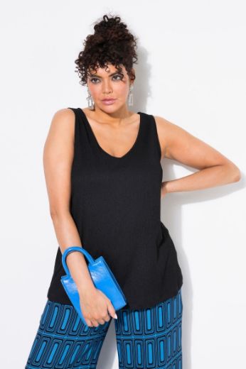 Plus size veliki brojevi Top bez rukava V ovratnika za punije