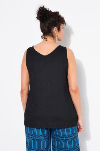 Plus size veliki brojevi Top bez rukava V ovratnika za punije