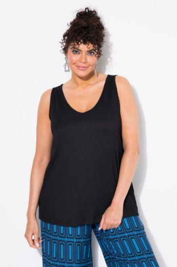 Plus size veliki brojevi Top bez rukava V ovratnika za punije
