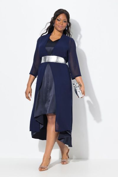 Veliki brojevi Bluza 3/4 rukava dužeg kroja moda za punije