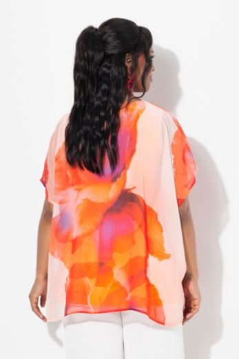 Plus size veliki brojevi Bluza kratkih rukava V ovratnika za punije