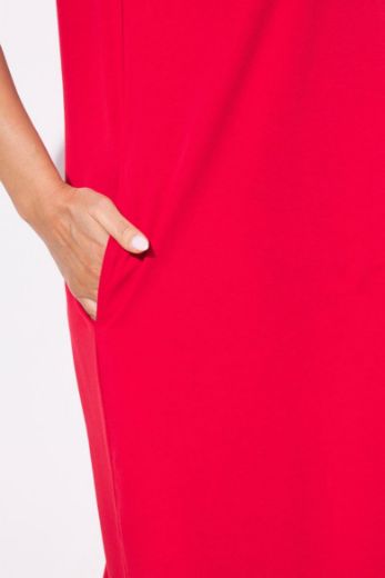 Plus size veliki brojevi Haljina kratkih rukava okruglog ovratnika za punije