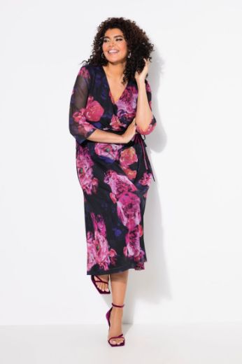 Plus size veliki brojevi Haljina maxi V ovratnika za punije