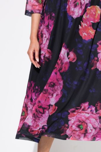 Plus size veliki brojevi Haljina maxi V ovratnika za punije