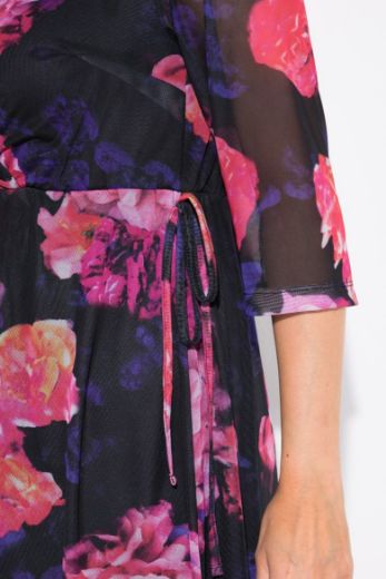 Plus size veliki brojevi Haljina maxi V ovratnika za punije